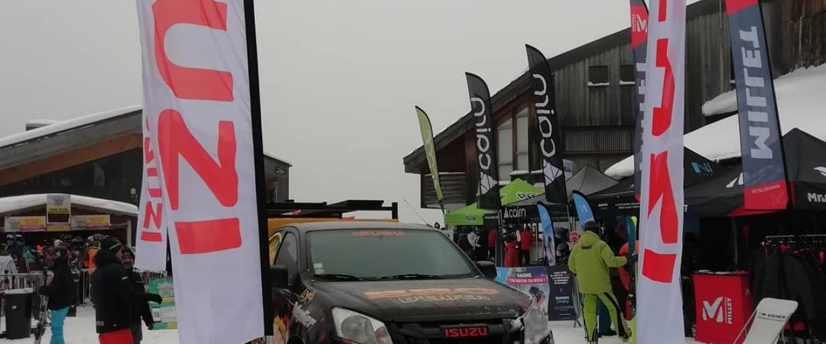 Isuzu at Rockon Snowboard Tour avec Balleydier4x4